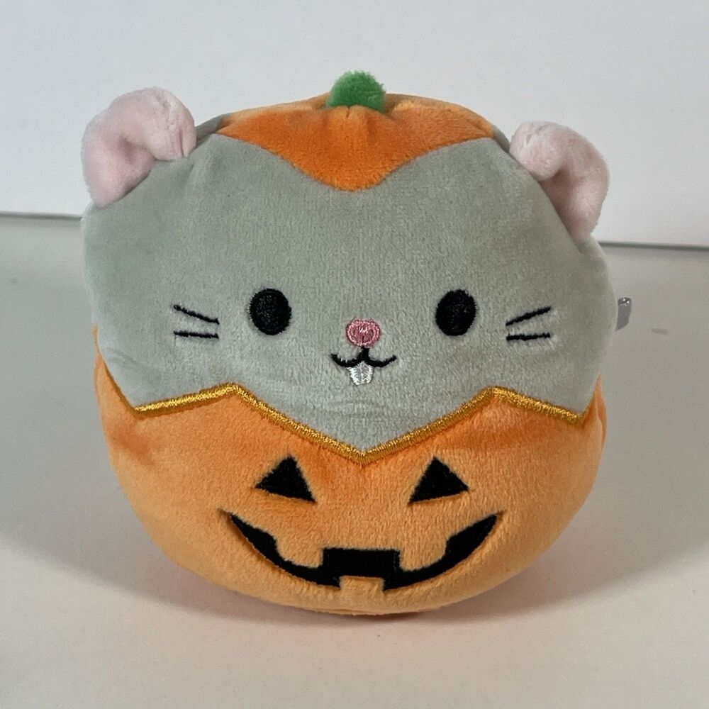 Squishmallow 4.5" Halloween Milto the Mouse Plush Jack O Lantern
